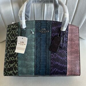 Coach Green and Blue Totes with Unique Textures